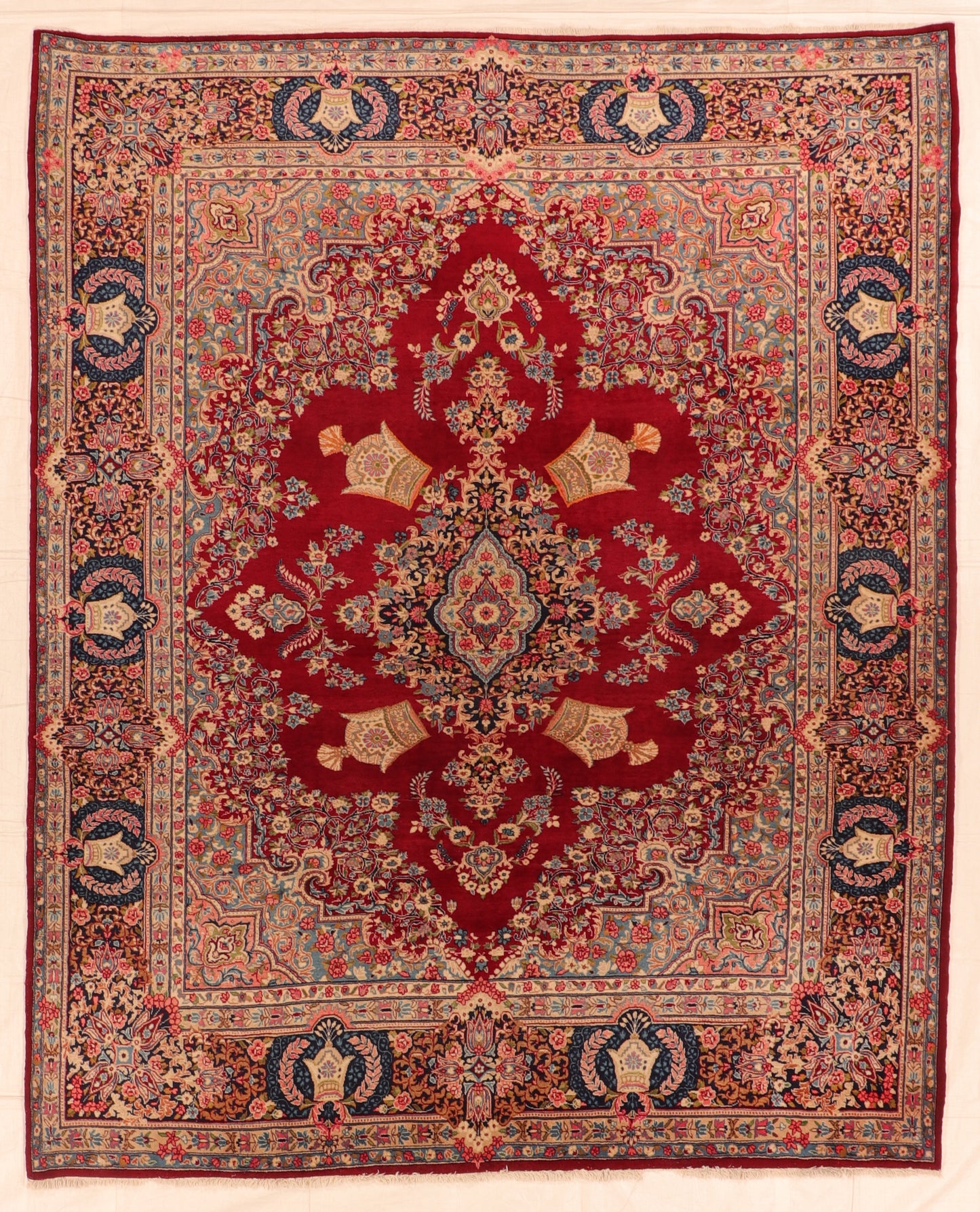 8x10 - Yazd Fine/Wool All Over Rectangle - Hand Knotted Rug