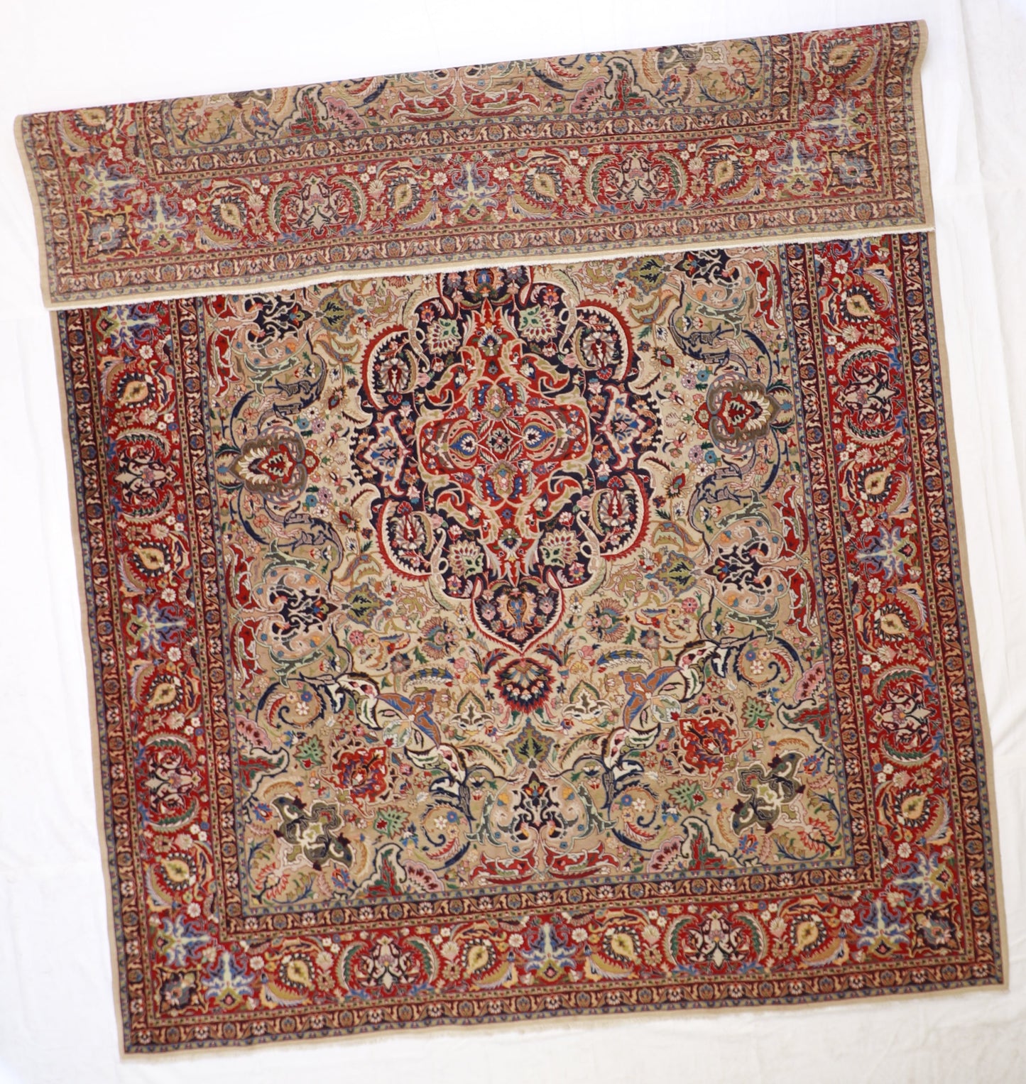 10x13 - Tabriz Fine All Over Rectangle - Hand Knotted Rug