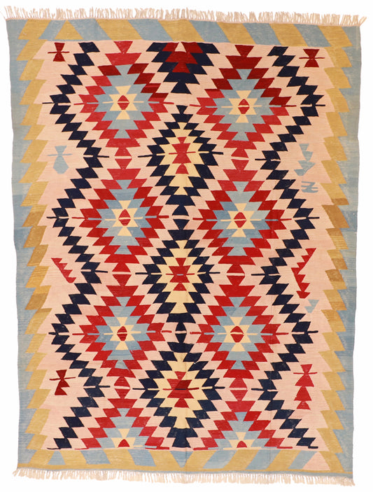 9x12 - Kilim Fine/Wool All Over Rectangle - Hand Knotted Rug