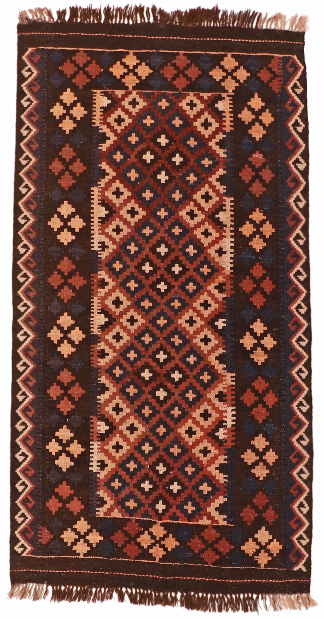 4x6 - Kilim Wool All Over Rectangle - Hand Knotted Rug