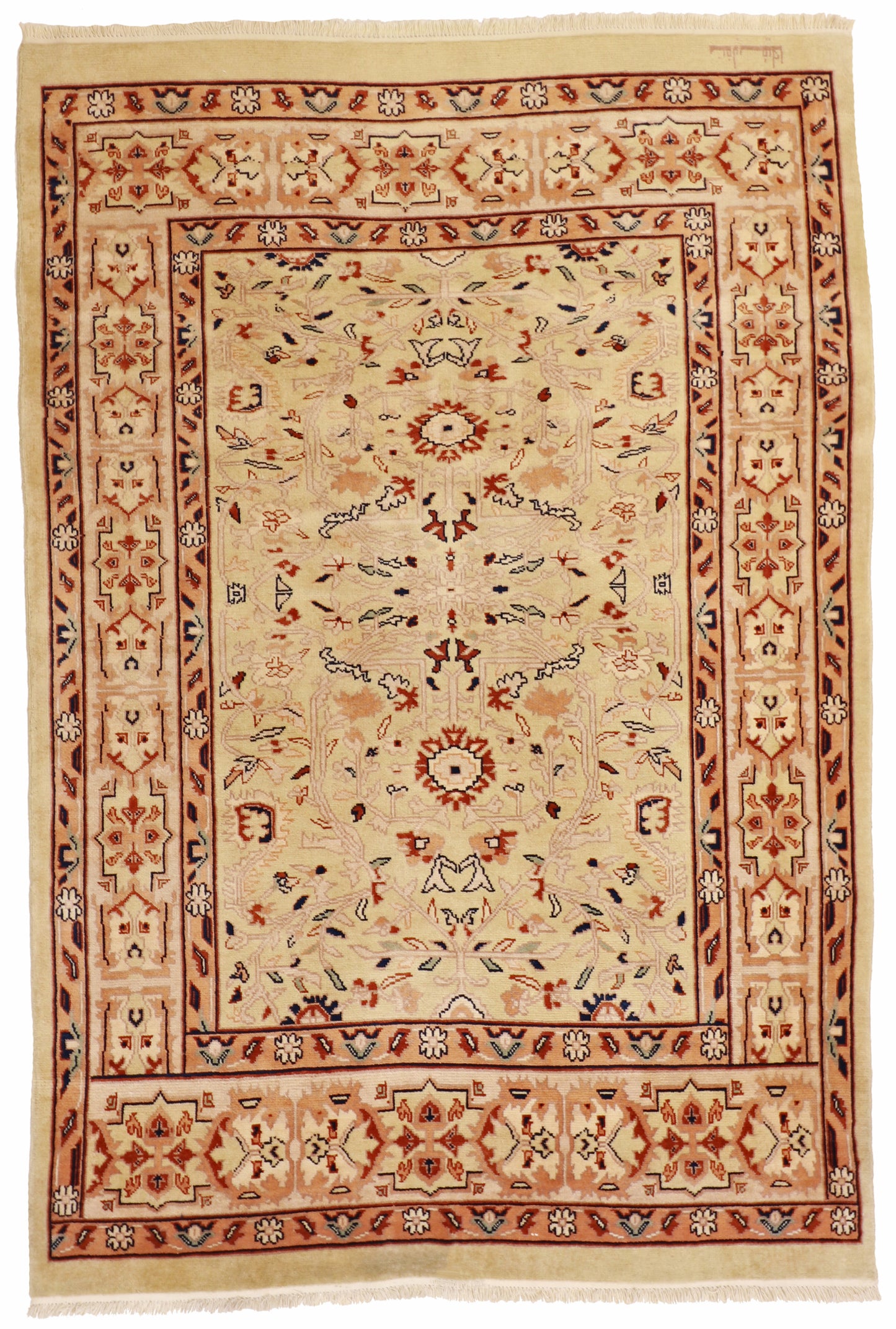 5x7 - Sultan Abad Wool All Over Rectangle - Hand Knotted Rug