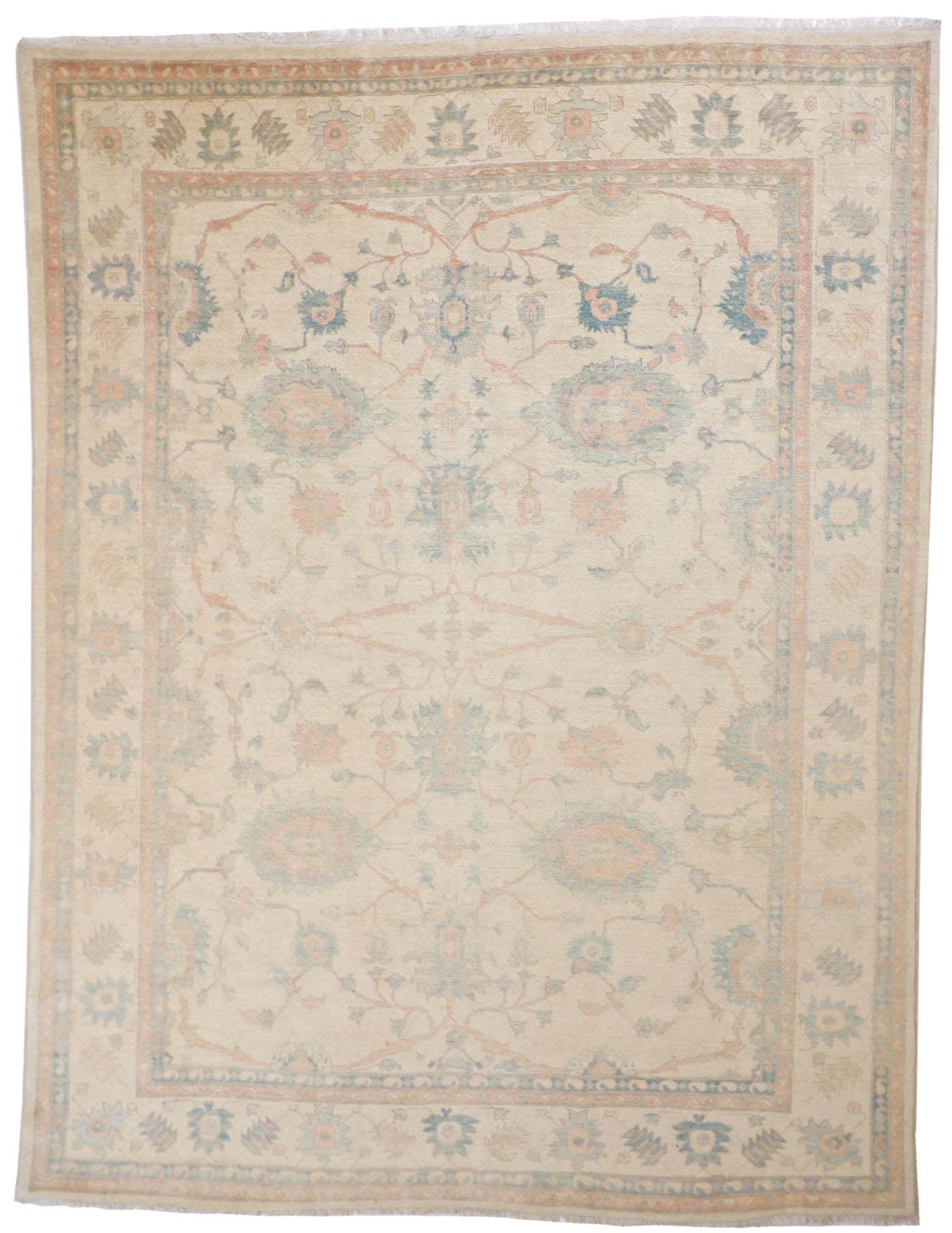 9x12 - Sultan Abad Fine/Wool All Over Rectangle - Hand Knotted Rug