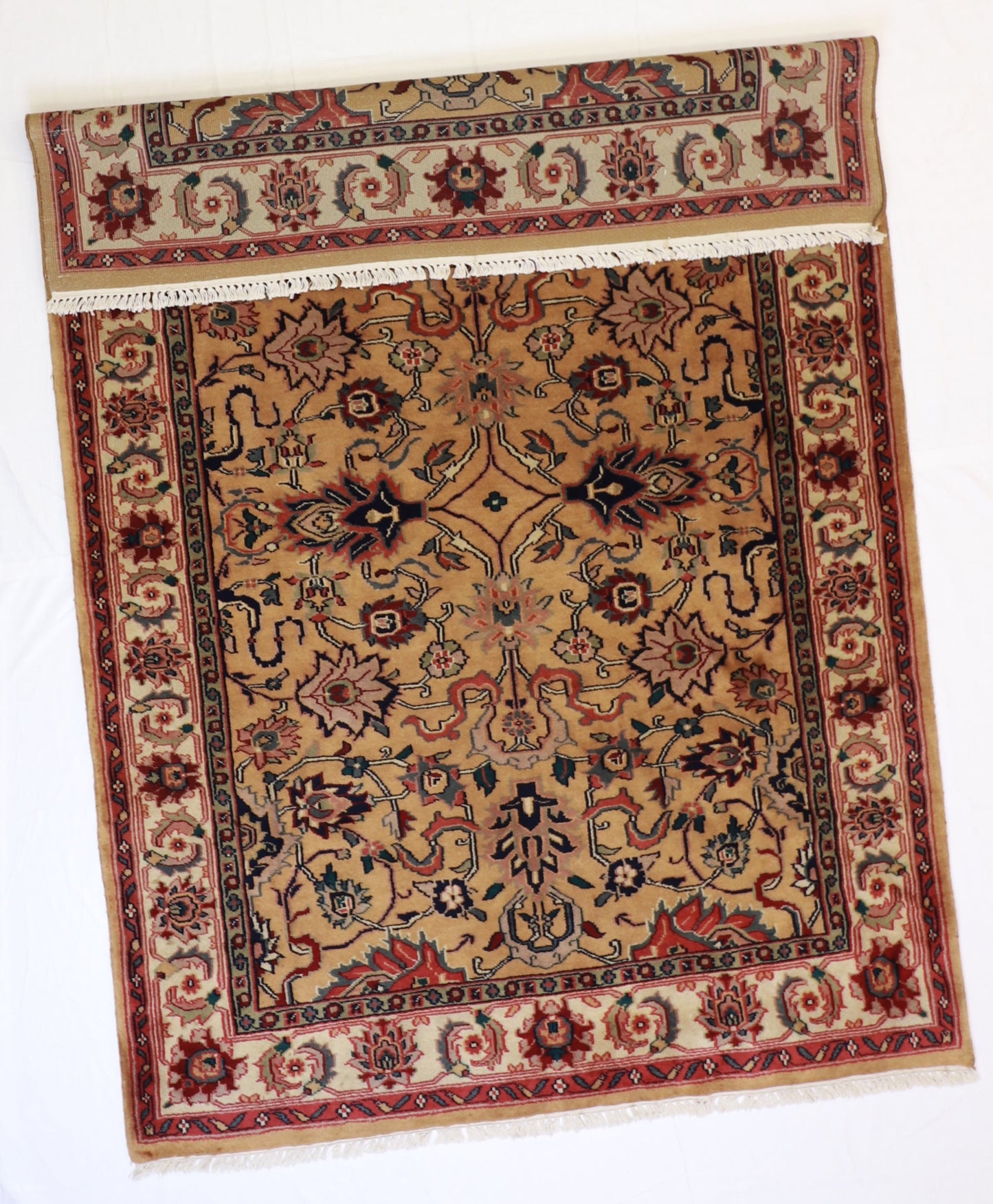 6x9 - Mashad Fine/Wool All Over Rectangle - Hand Knotted Rug