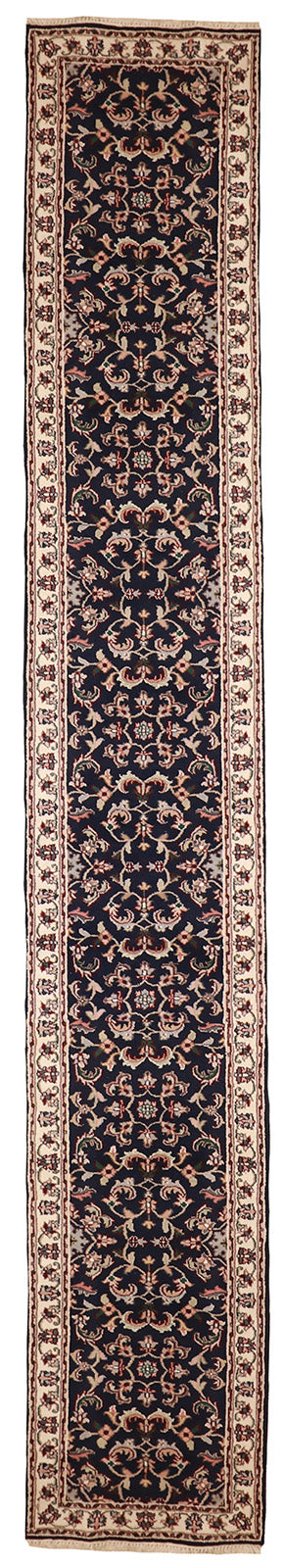 Runner - Kashan Fine All Over Rectangle - Hand Knotted Rug