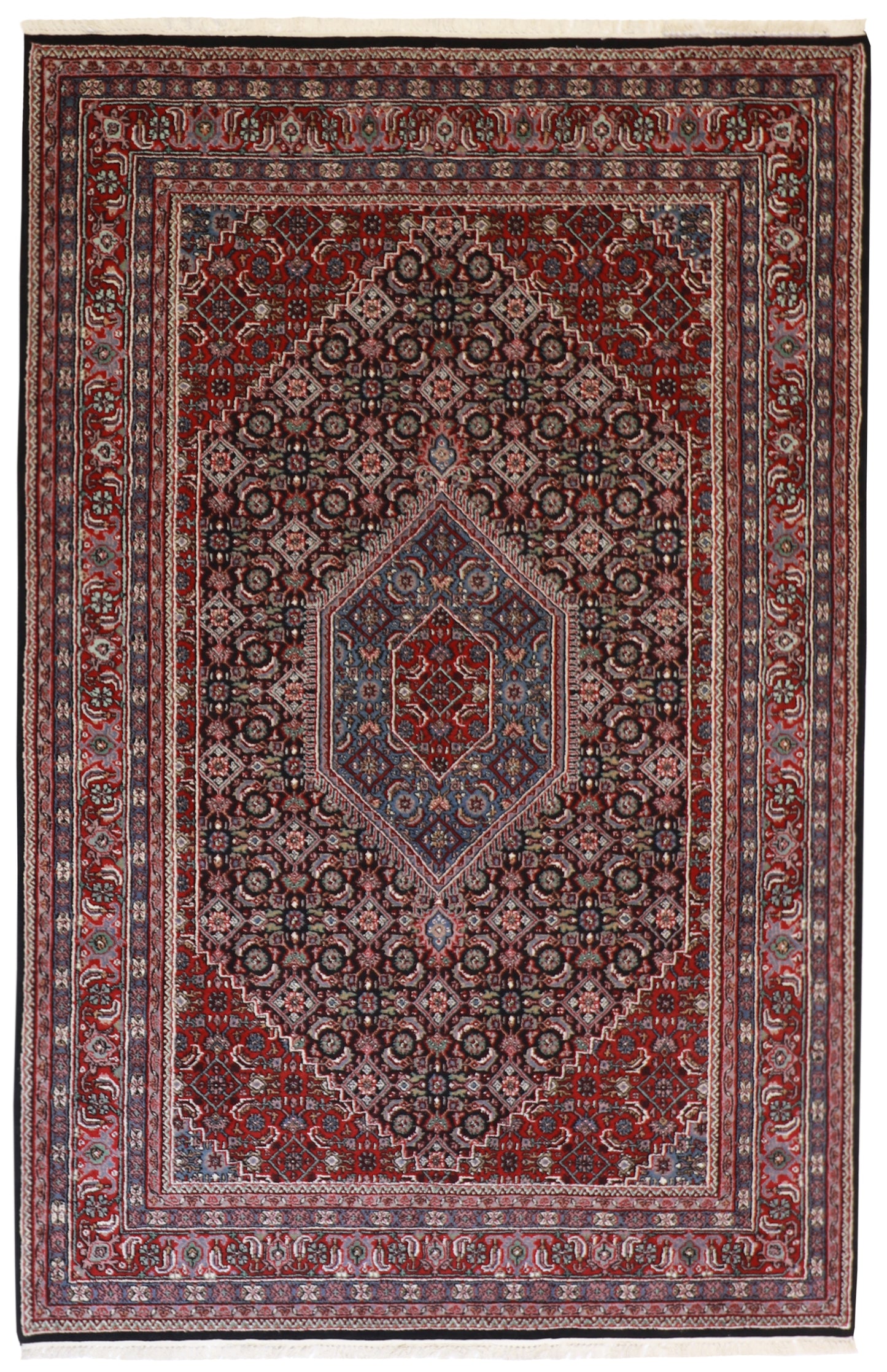 6x9 - Bijar Wool All Over Rectangle - Hand Knotted Rug