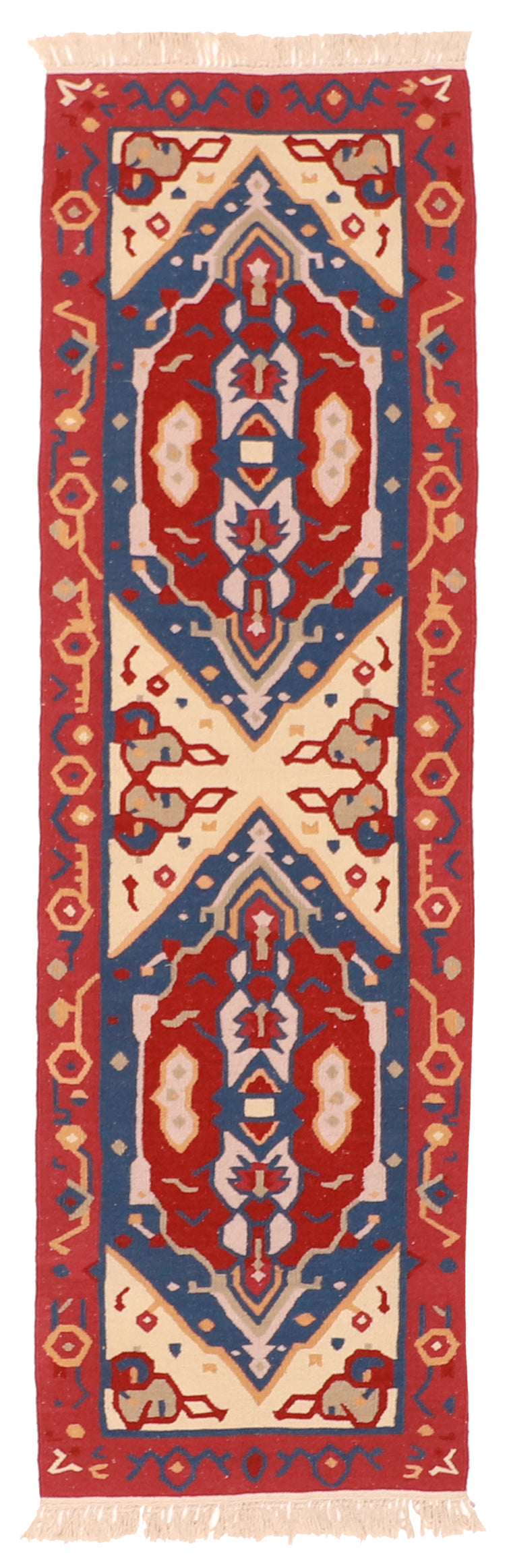 Runner - Kilim Wool All Over Rectangle - Hand Knotted Rug