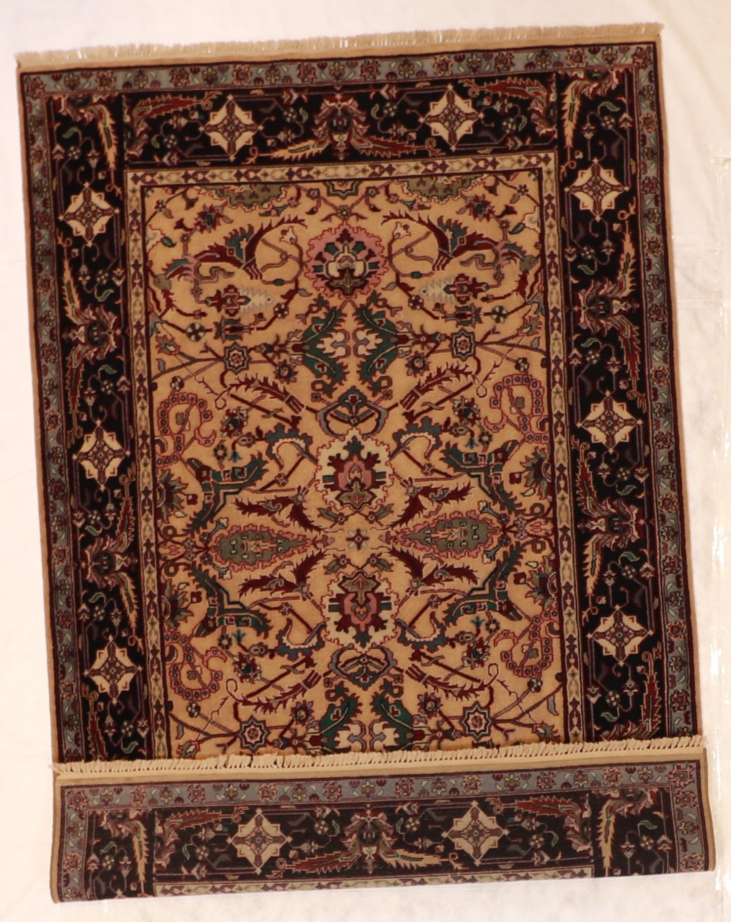 6x9 - Mahal Fine/Wool All Over Square - Hand Knotted Rug