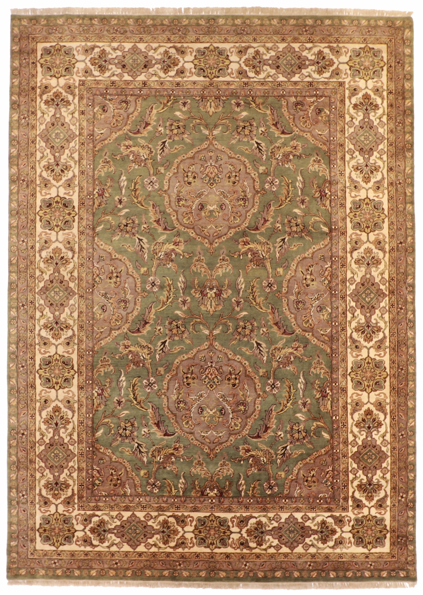 10x14 - Isfahan Fine All Over Rectangle - Hand Knotted Rug