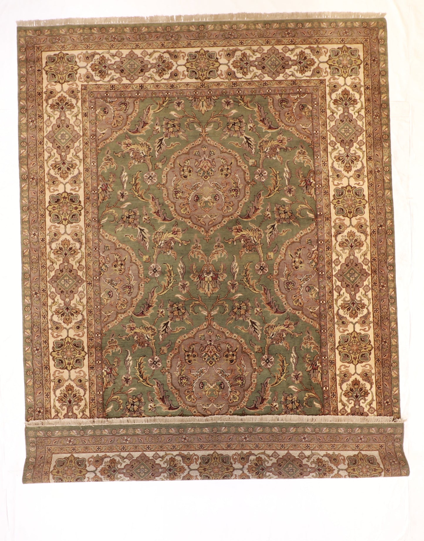 10x14 - Isfahan Fine All Over Rectangle - Hand Knotted Rug