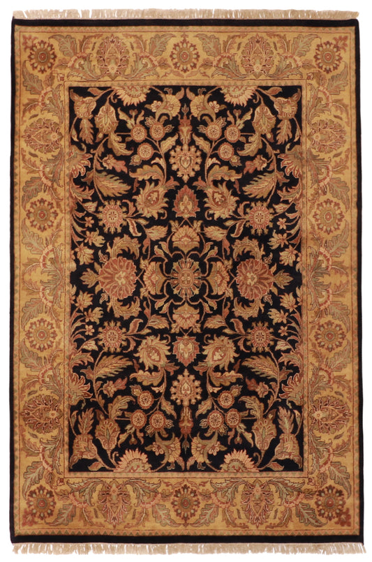 6x9 - Tabriz Fine Geometric Rectangle - Hand Knotted Rug