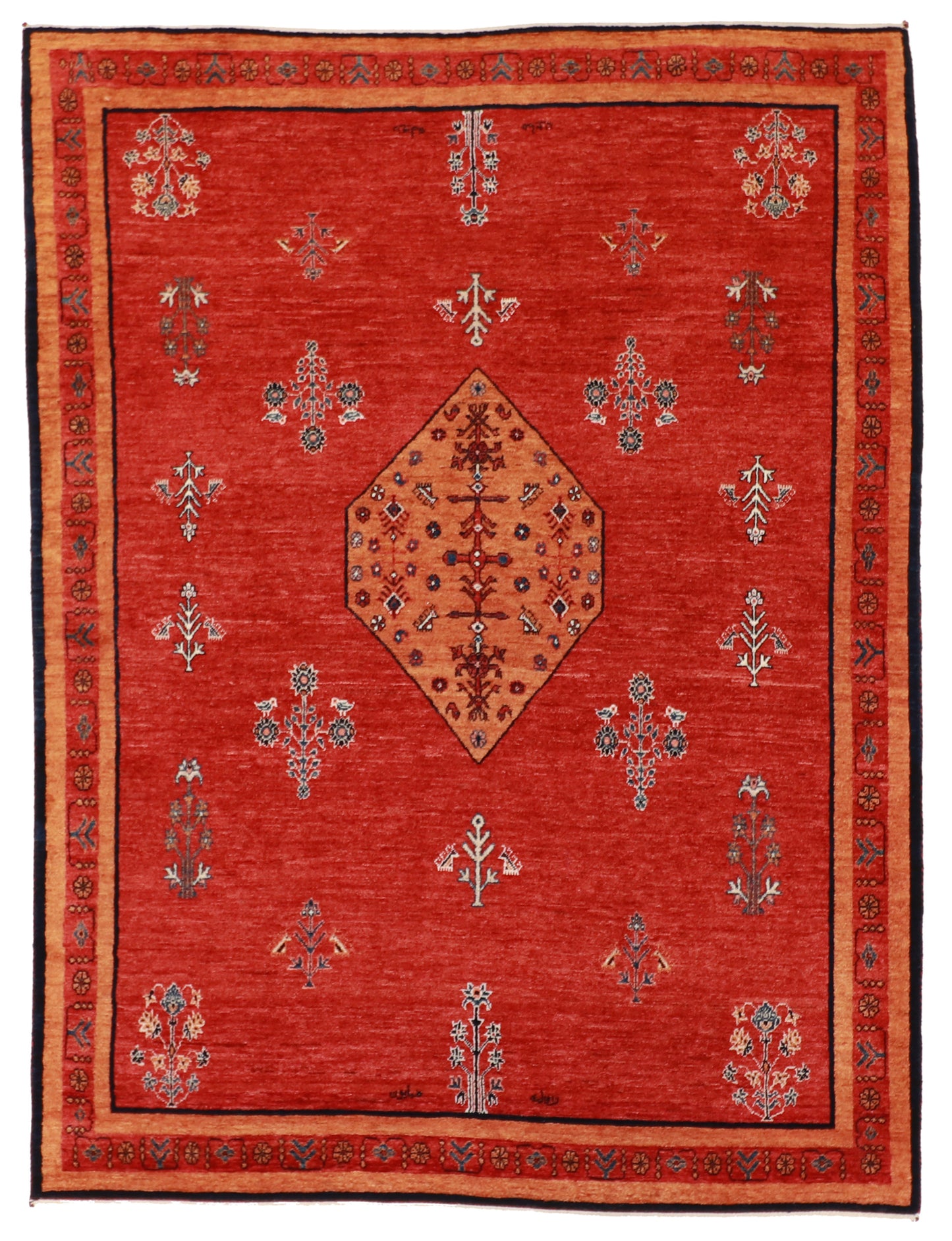 5x7 - Lori Baft Fine/Wool All Over Rectangle - Hand Knotted Rug