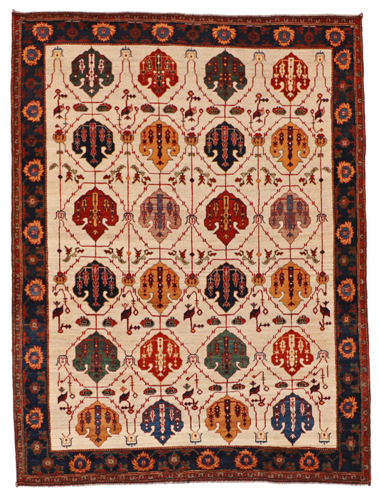 5x7 - Lori Baft Fine/Wool All Over Rectangle - Hand Knotted Rug