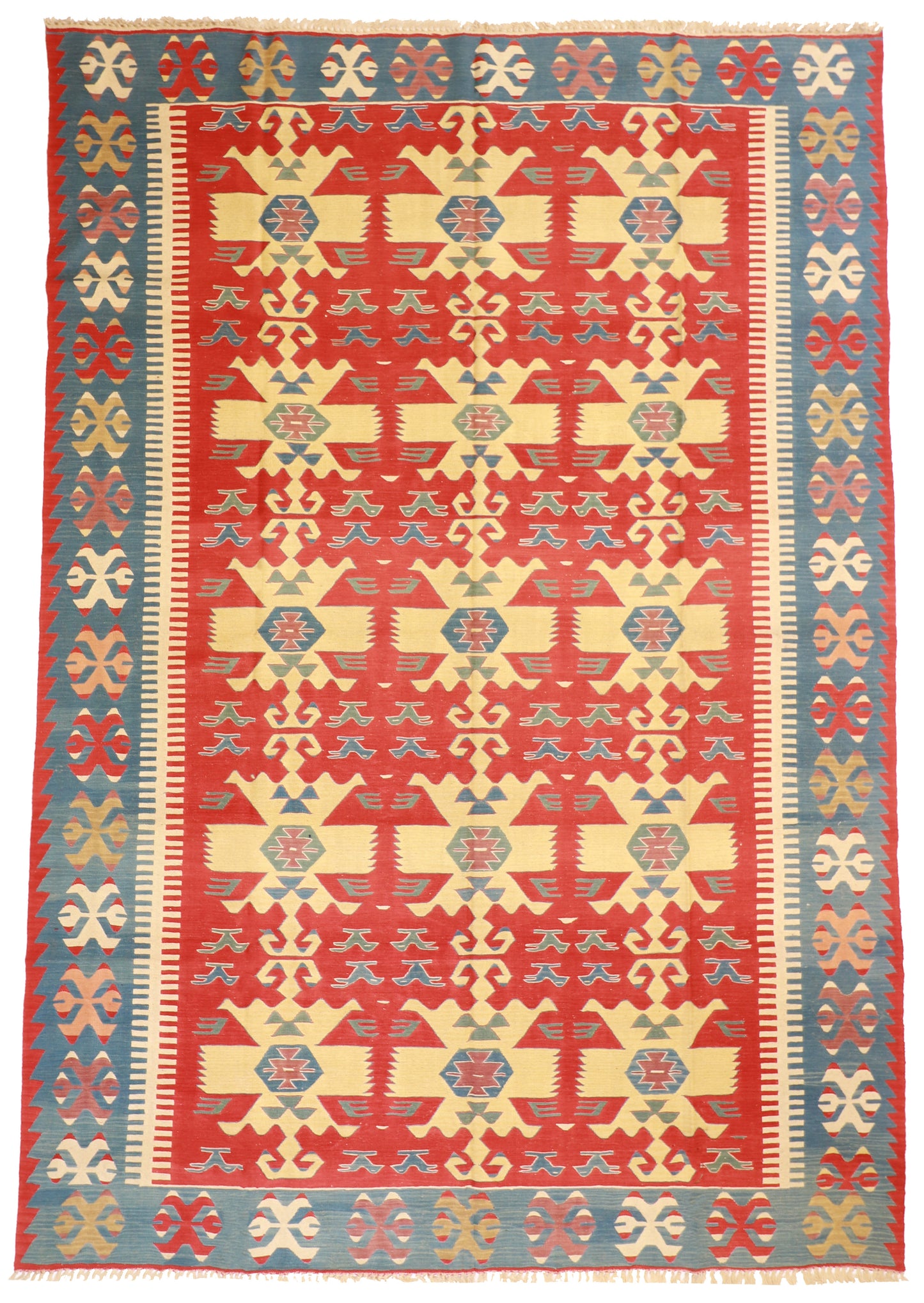 9x12 - Kilim Fine/Wool All Over Rectangle - Hand Knotted Rug