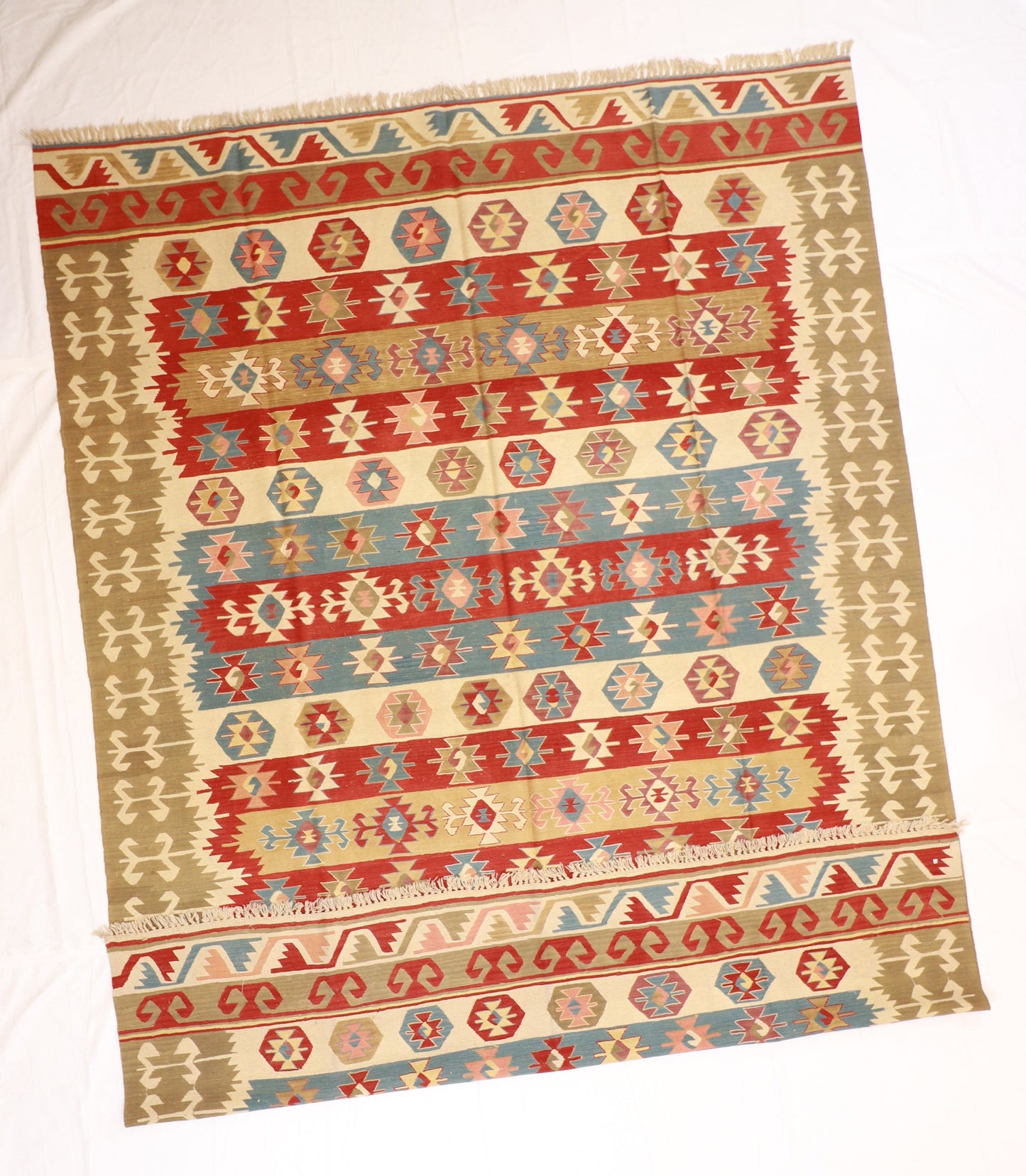 9x12 - Kilim Fine/Wool All Over Rectangle - Hand Knotted Rug