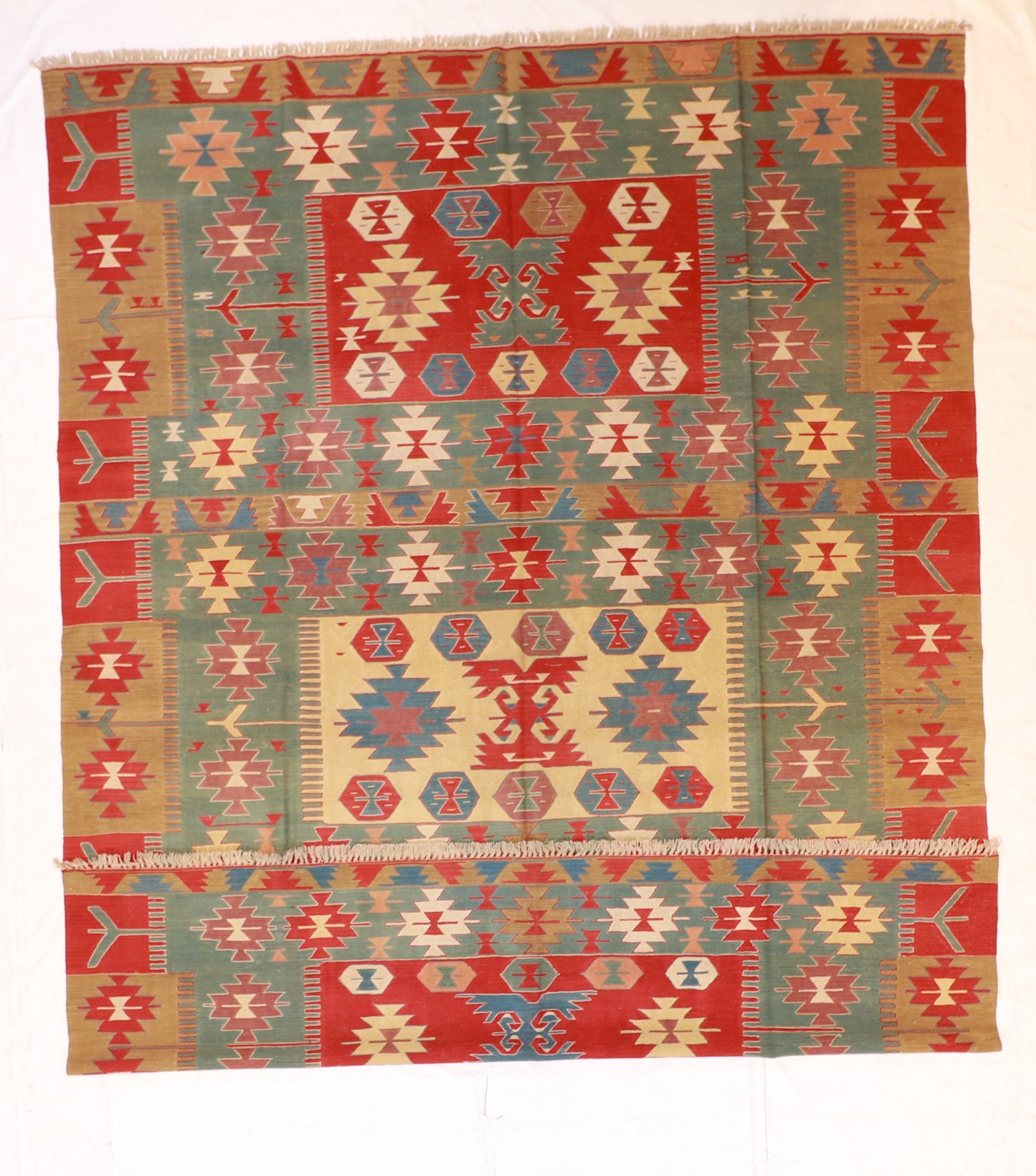 10x13 - Kilim Fine/Wool All Over Rectangle - Hand Knotted Rug