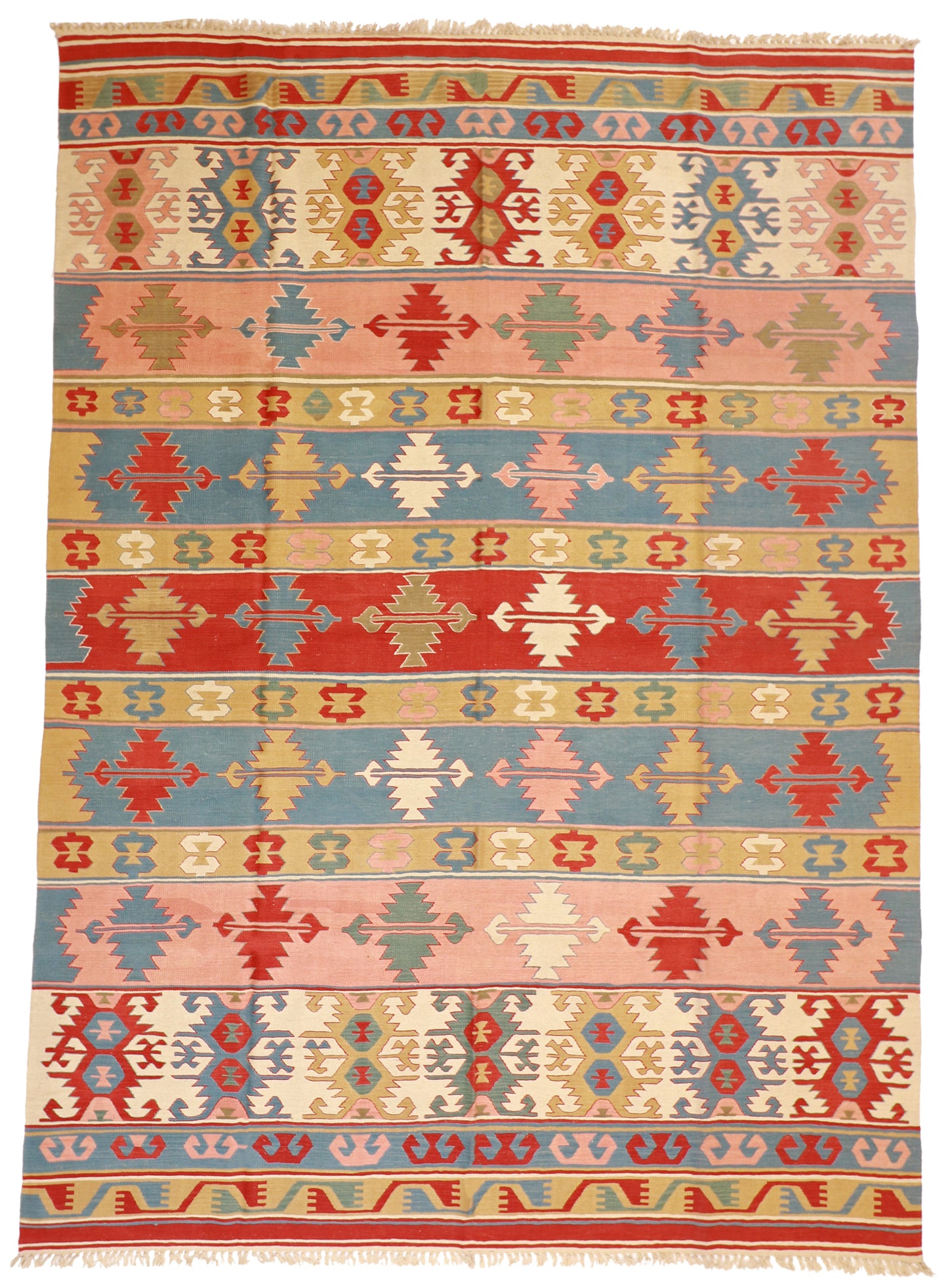 9x12 - Kilim Fine/Wool All Over Rectangle - Hand Knotted Rug