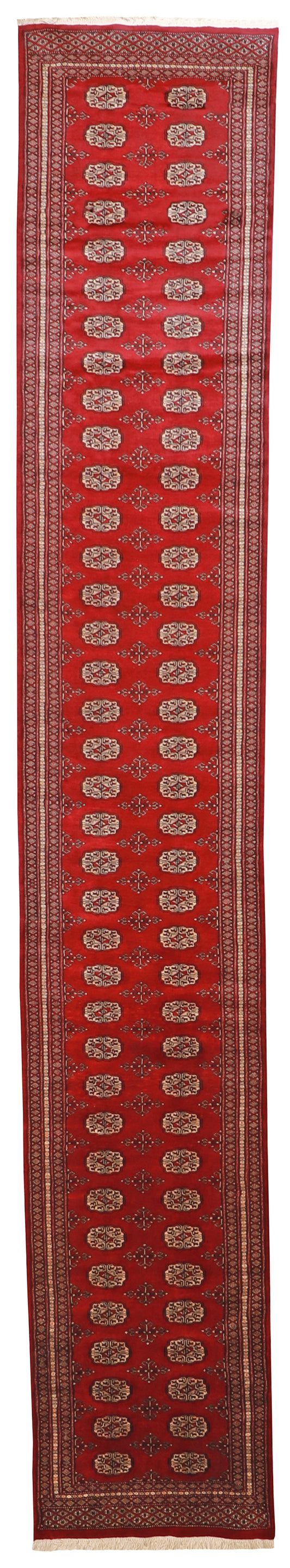 Runner - Bokhara Fine All Over Rectangle - Hand Knotted Rug