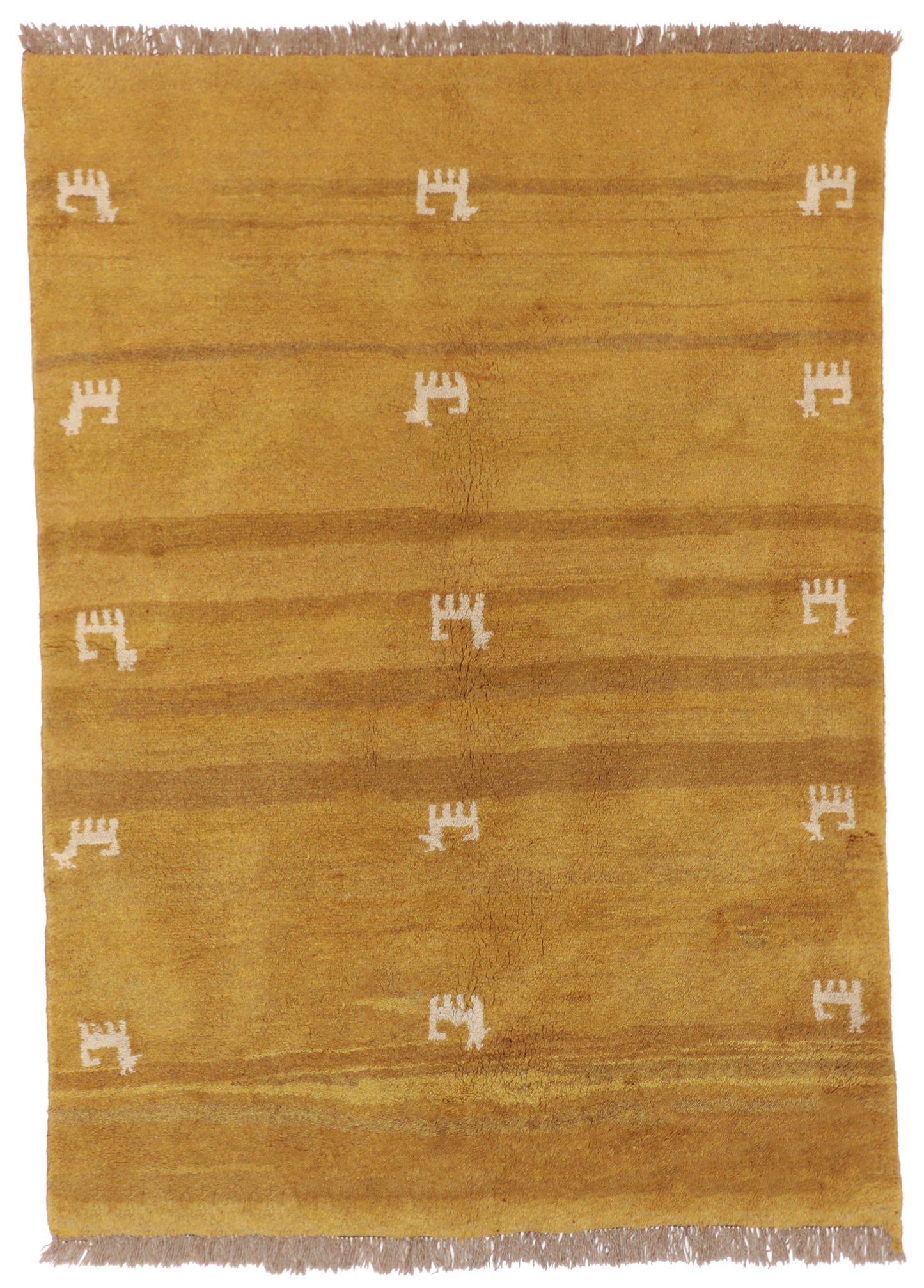 6x8 - Gabbeh Fine/Wool All Over Rectangle - Hand Knotted Rug