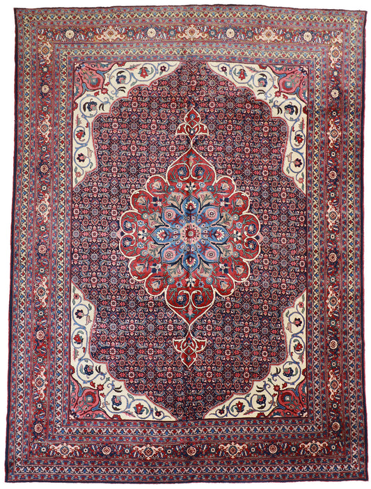 10x13 - Tabriz S.Antique Floral Rectangle - Hand Knotted Rug