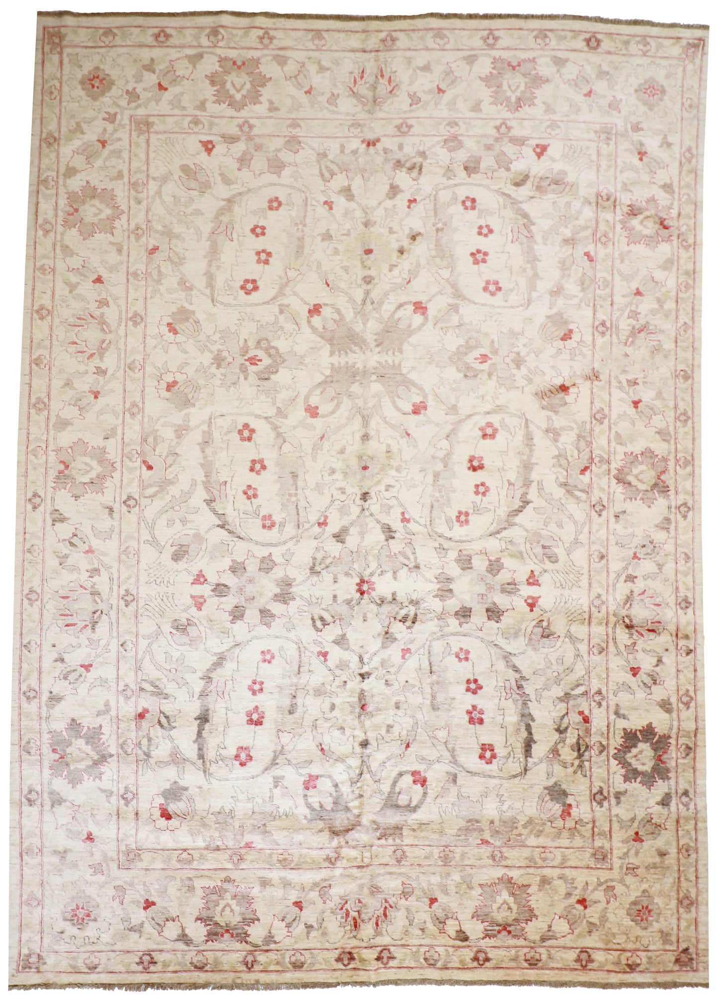 10x13- Ziegler Fine/Wool All Over Rectangle - Hand Knotted Rug