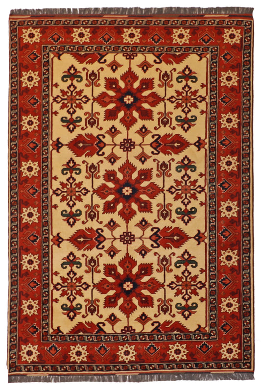 6x9 - Gashgai Fine/Wool All Over Rectangle - Hand Knotted Rug