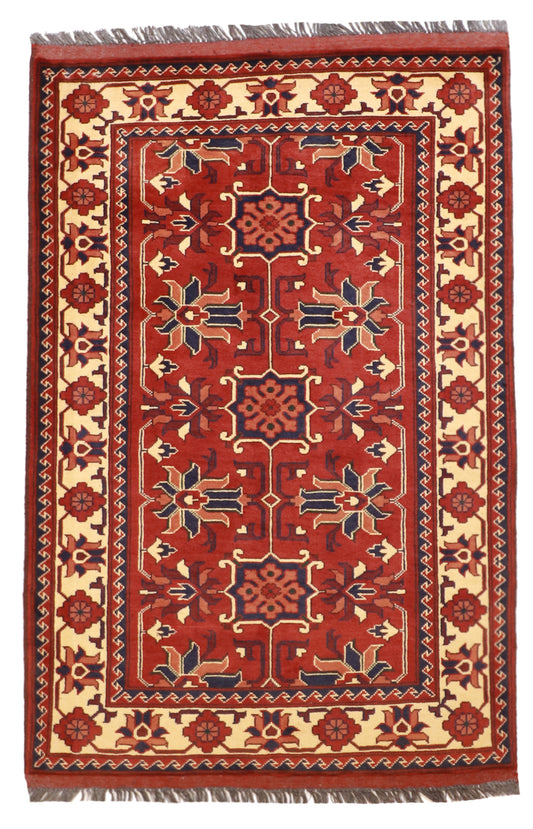 3x5 - Shirvan Wool All Over Rectangle - Hand Knotted Rug