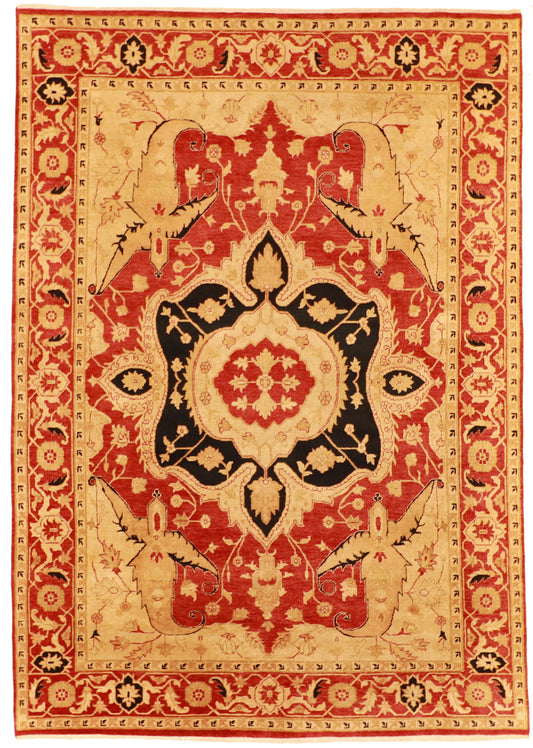 9x12 - Heriz Fine/Wool Medallion Rectangle - Hand Knotted Rug