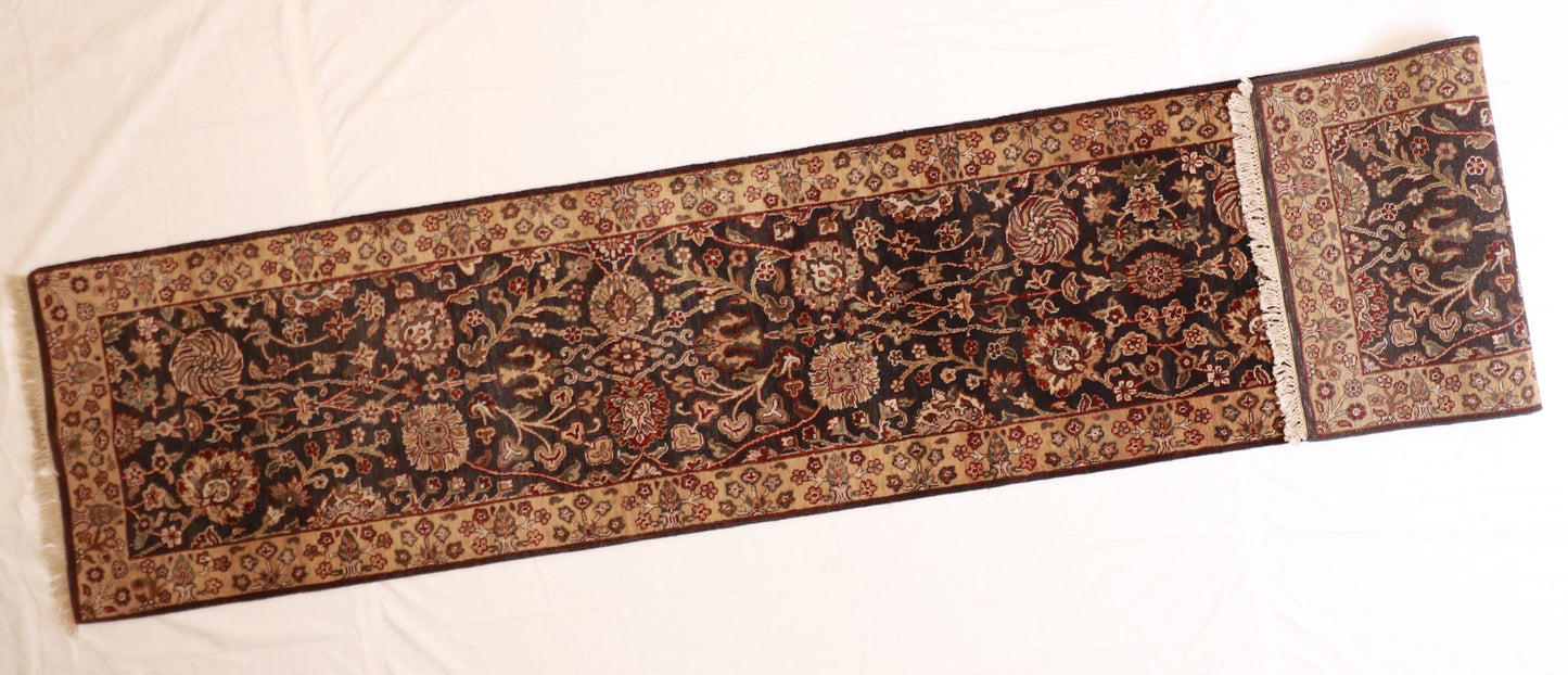 Runner - Tabriz Fine All Over Rectangle - Hand Knotted Rug