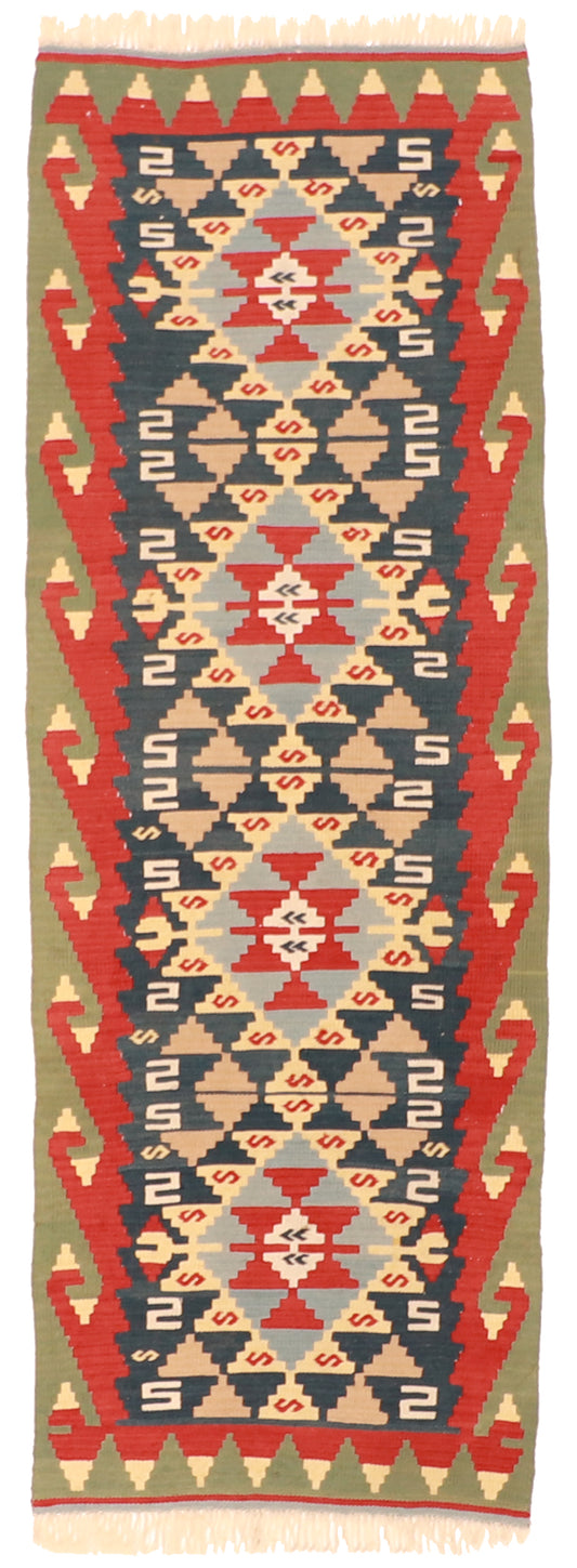 Runner - Kilim Fine/Wool All Over Rectangle - Hand Knotted Rug