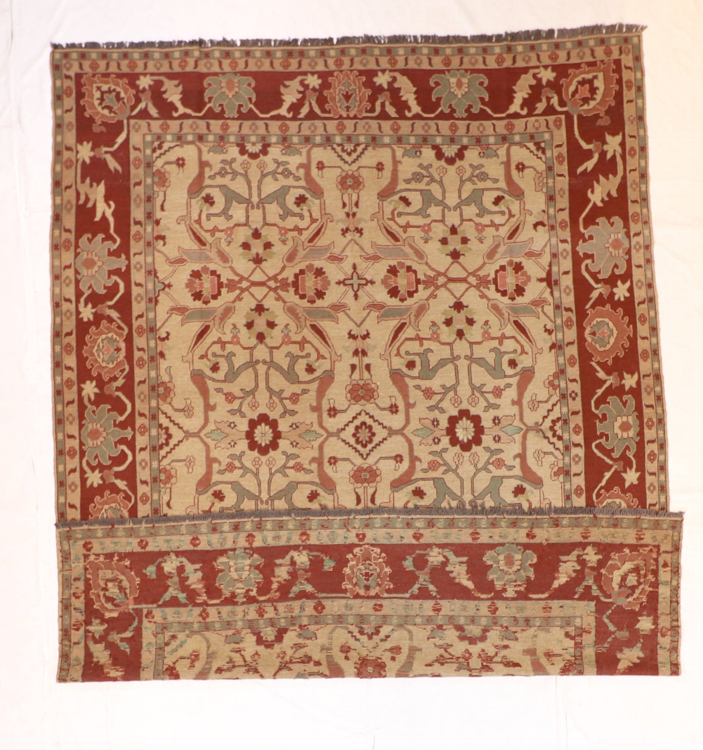 9x12 - Soumak Fine/Wool All Over Rectangle - Hand Knotted Rug