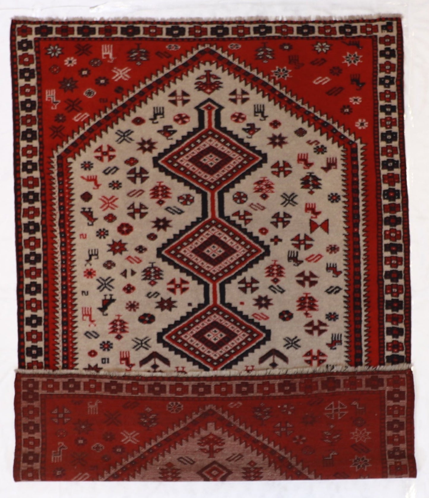 6x9 - Gashgai S.Antique/Wool Geometric Rectangle - Hand Knotted Rug