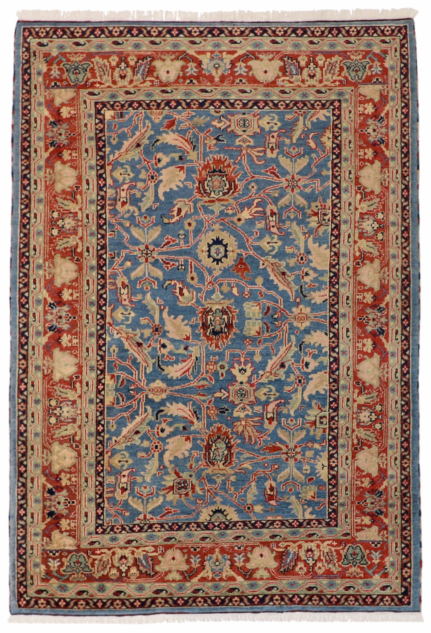 6x9- Ziegler Fine/Wool All Over Rectangle - Hand Knotted Rug