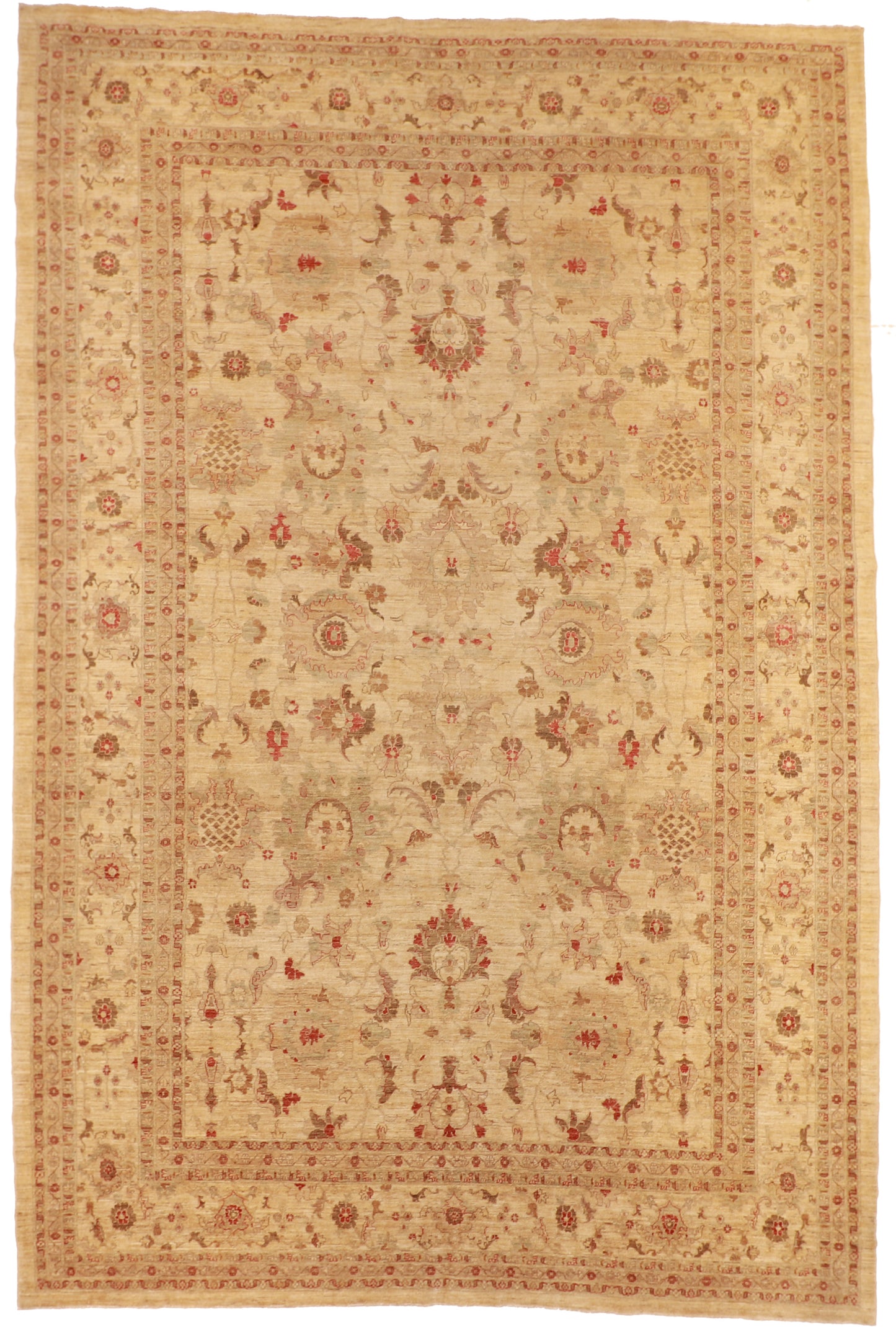 10x15 - Mahal Fine/Wool All Over Rectangle - Hand Knotted Rug