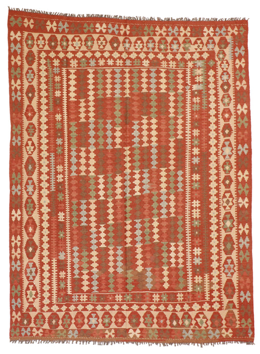 6x9 - Kilim Fine/Wool All Over Rectangle - Hand Knotted Rug