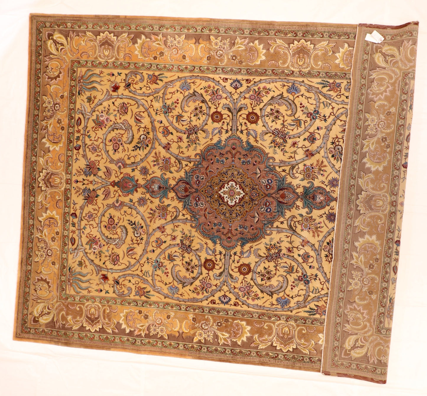 10x13 - Tabriz Fine Floral Rectangle - Hand Knotted Rug