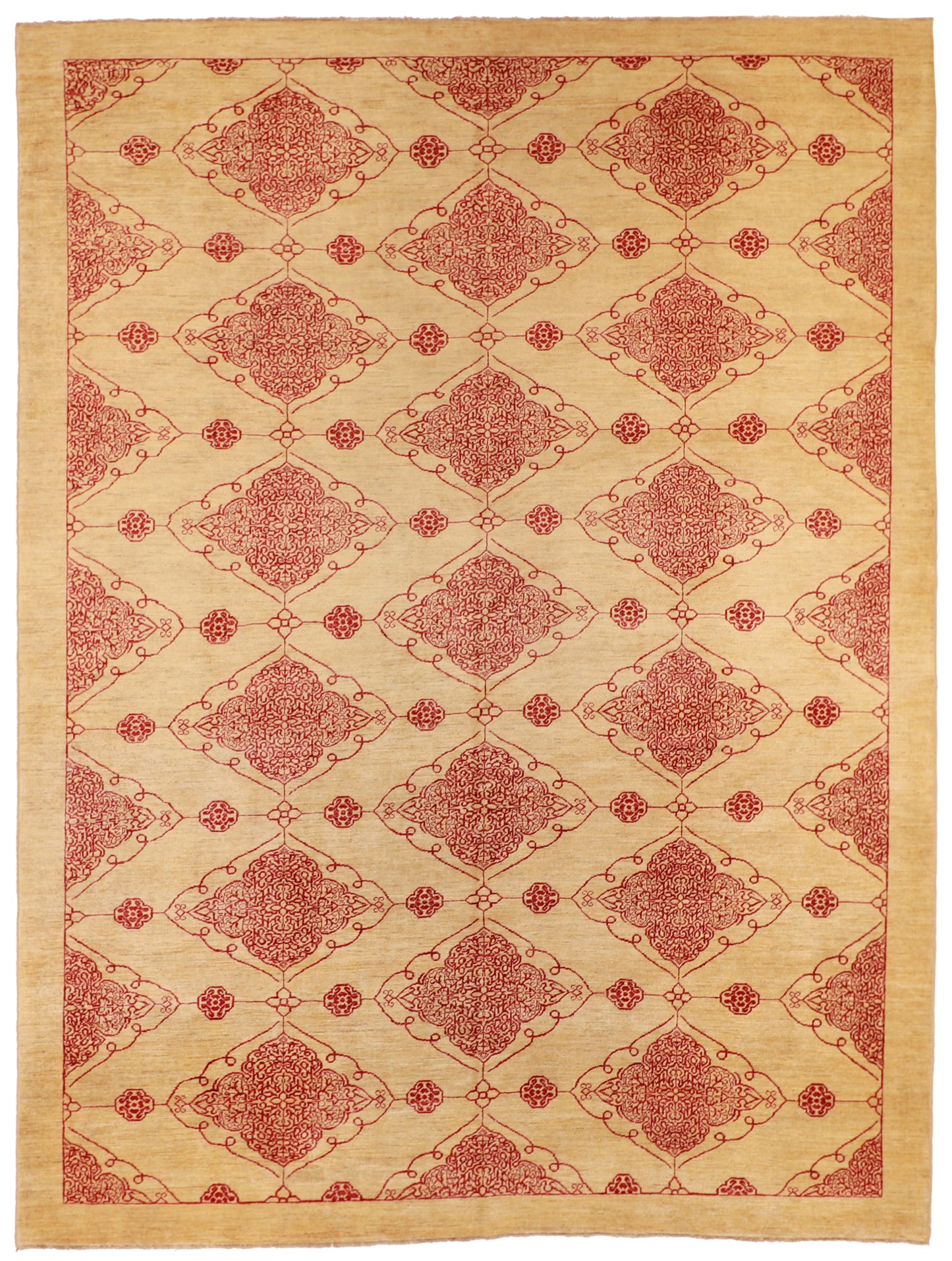 10x13 - Ziegler Mahal Fine/Wool All Over Rectangle - Hand Knotted Rug