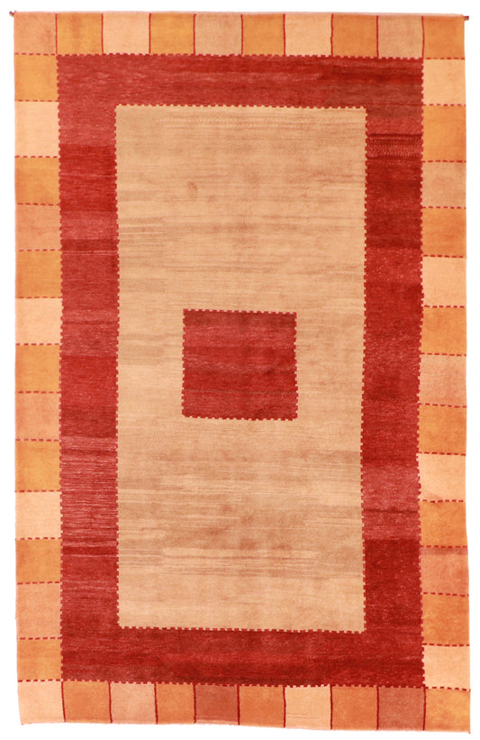 7x10 - Gabbeh Wool All Over Rectangle - Hand Knotted Rug