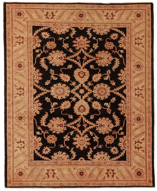 6x9 - Zanjan Fine/Wool All Over Rectangle - Hand Knotted Rug