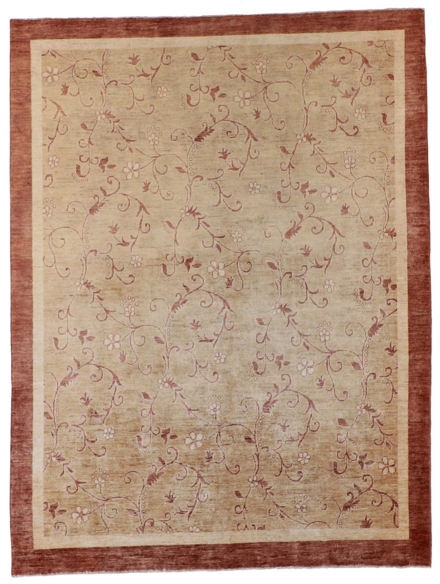 7x10 - Golfrangie Fine All Over Rectangle - Hand Knotted Rug