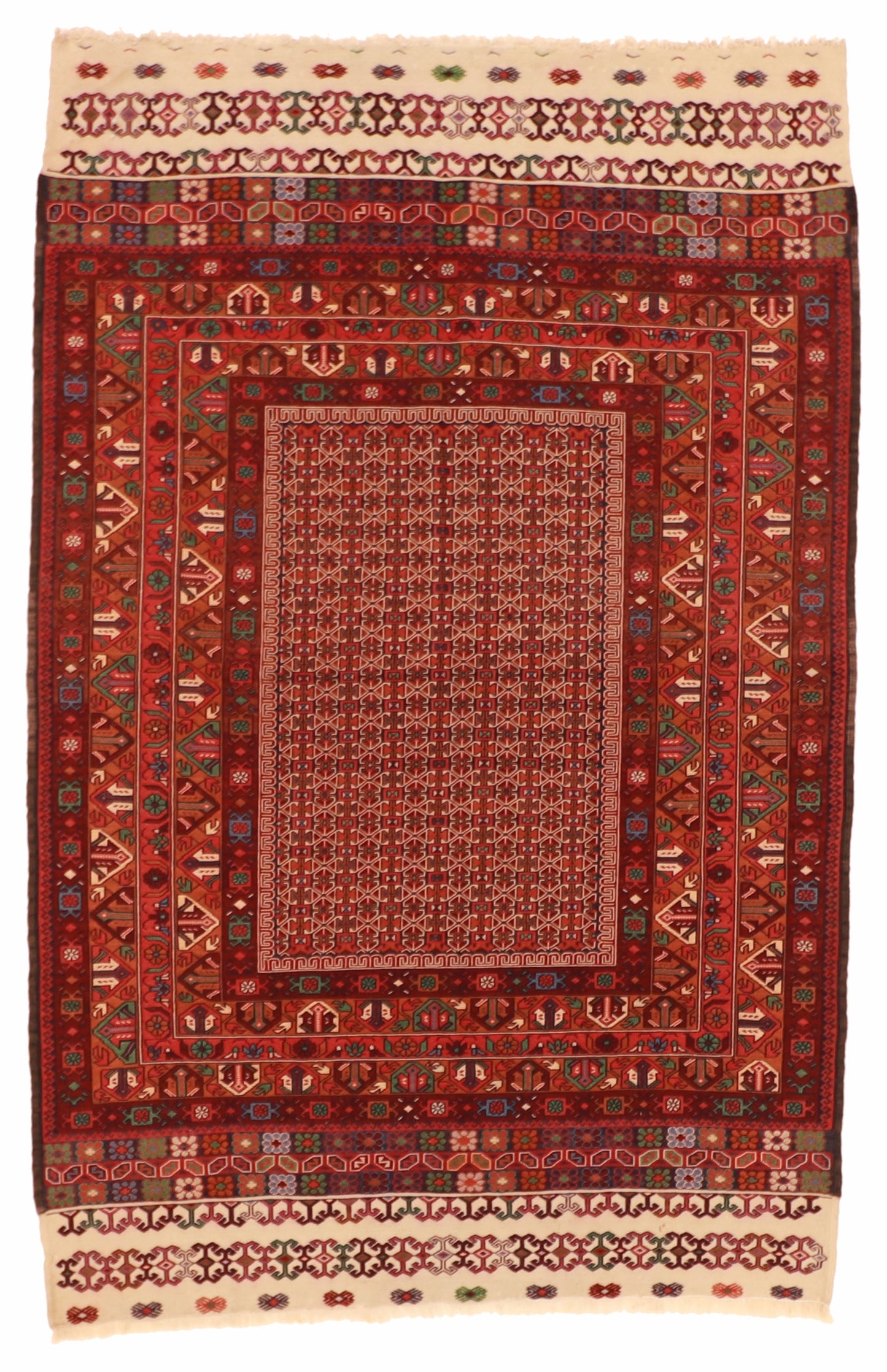 4x6 - Yalameh Fine/Wool All Over Rectangle - Hand Knotted Rug