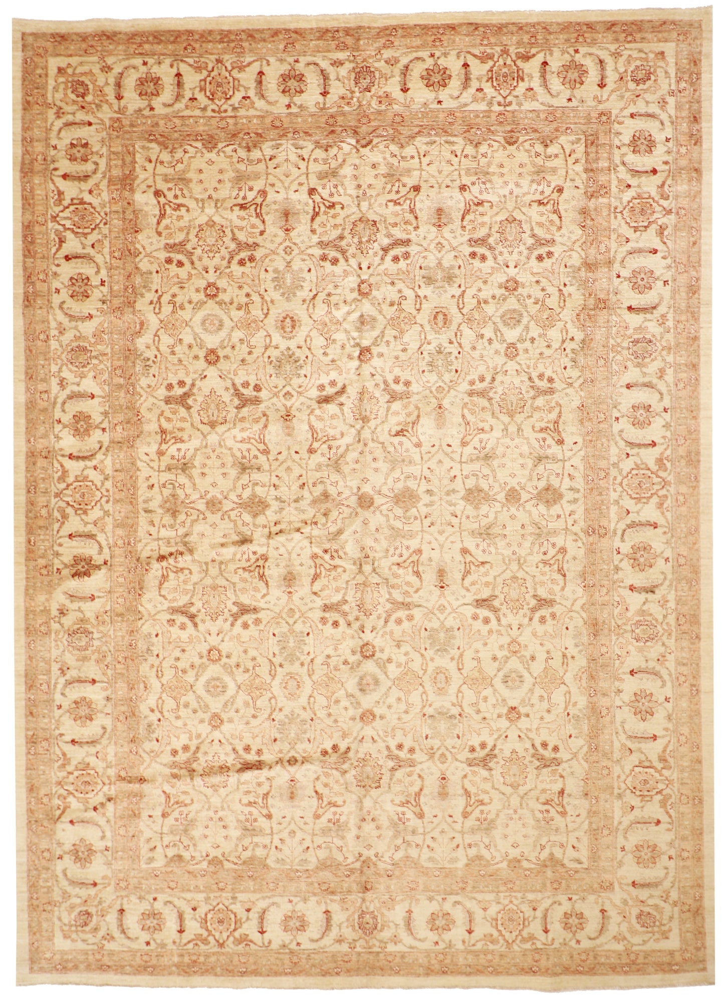 10x14 - Bakhtiarie Fine All Over Rectangle - Hand Knotted Rug