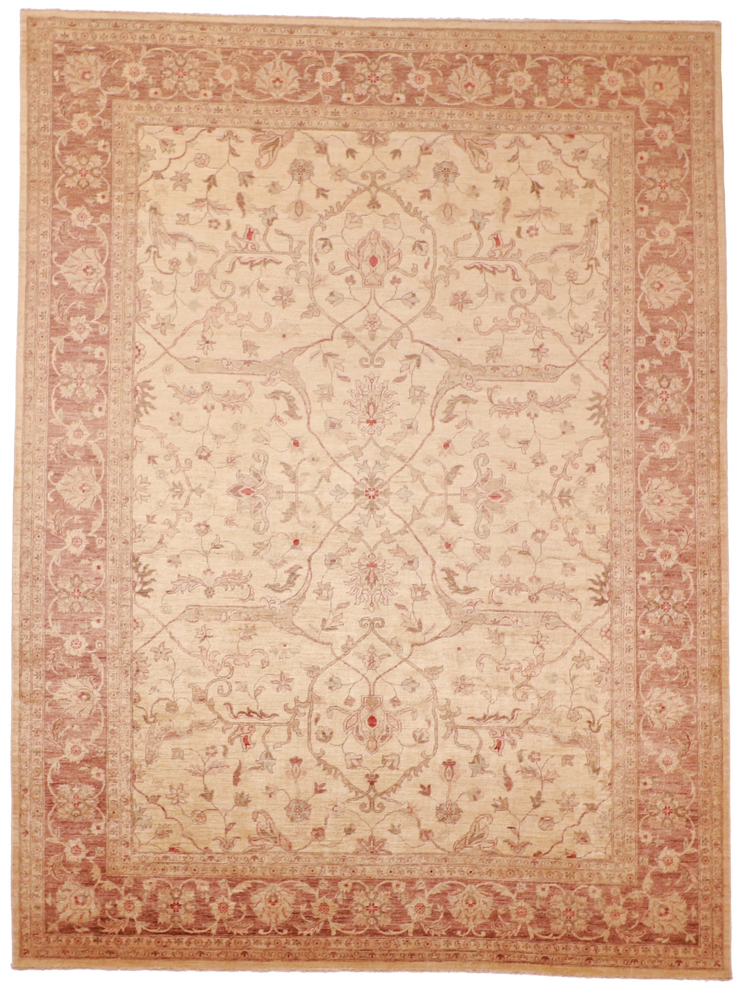 9x12 - Nezam Fine/Wool All Over Rectangle - Hand Knotted Rug