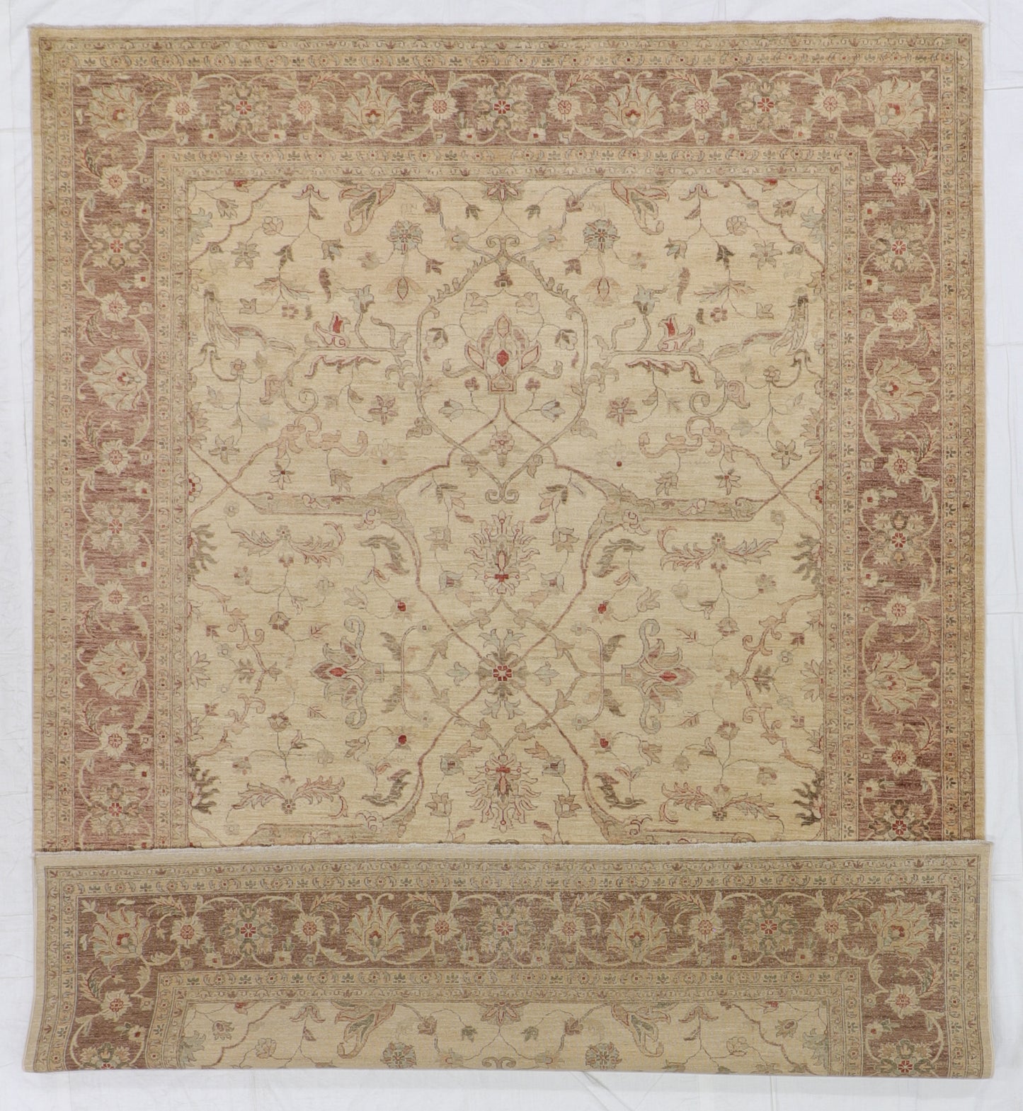 9x12 - Nezam Fine/Wool All Over Rectangle - Hand Knotted Rug