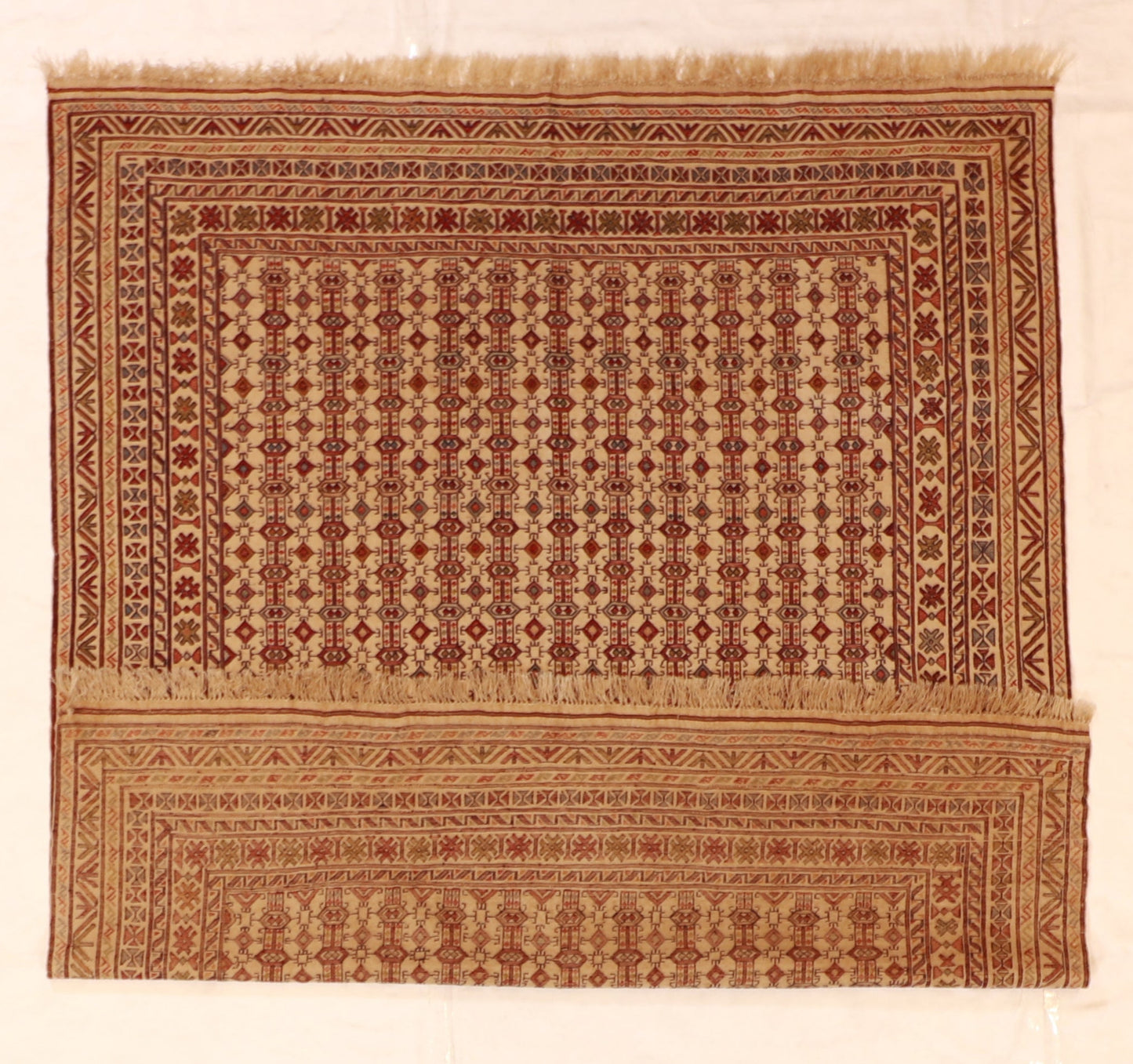 5x7 - Gegen Wool Geometric Rectangle - Hand Knotted Rug