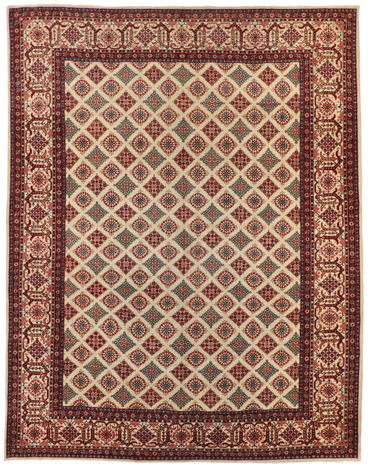 10x13 - Sarouk S.Antique All Over Rectangle - Hand Knotted Rug