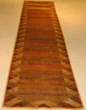 Runner - Modern Fine/Wool All Over Rectangle - Hand Knotted Rug