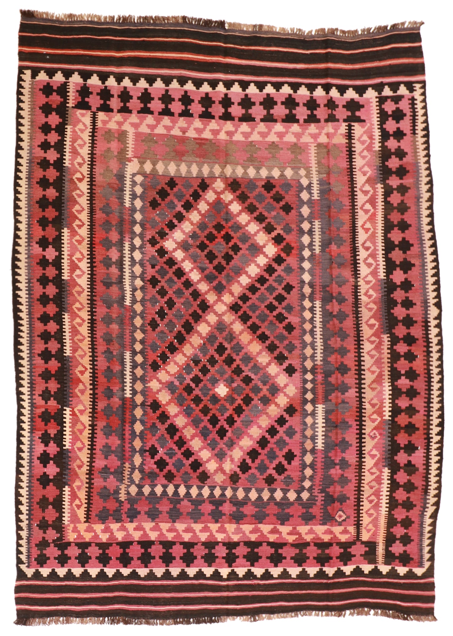 6x9 - Kilim Fine All Over Rectangle - Hand Knotted Rug