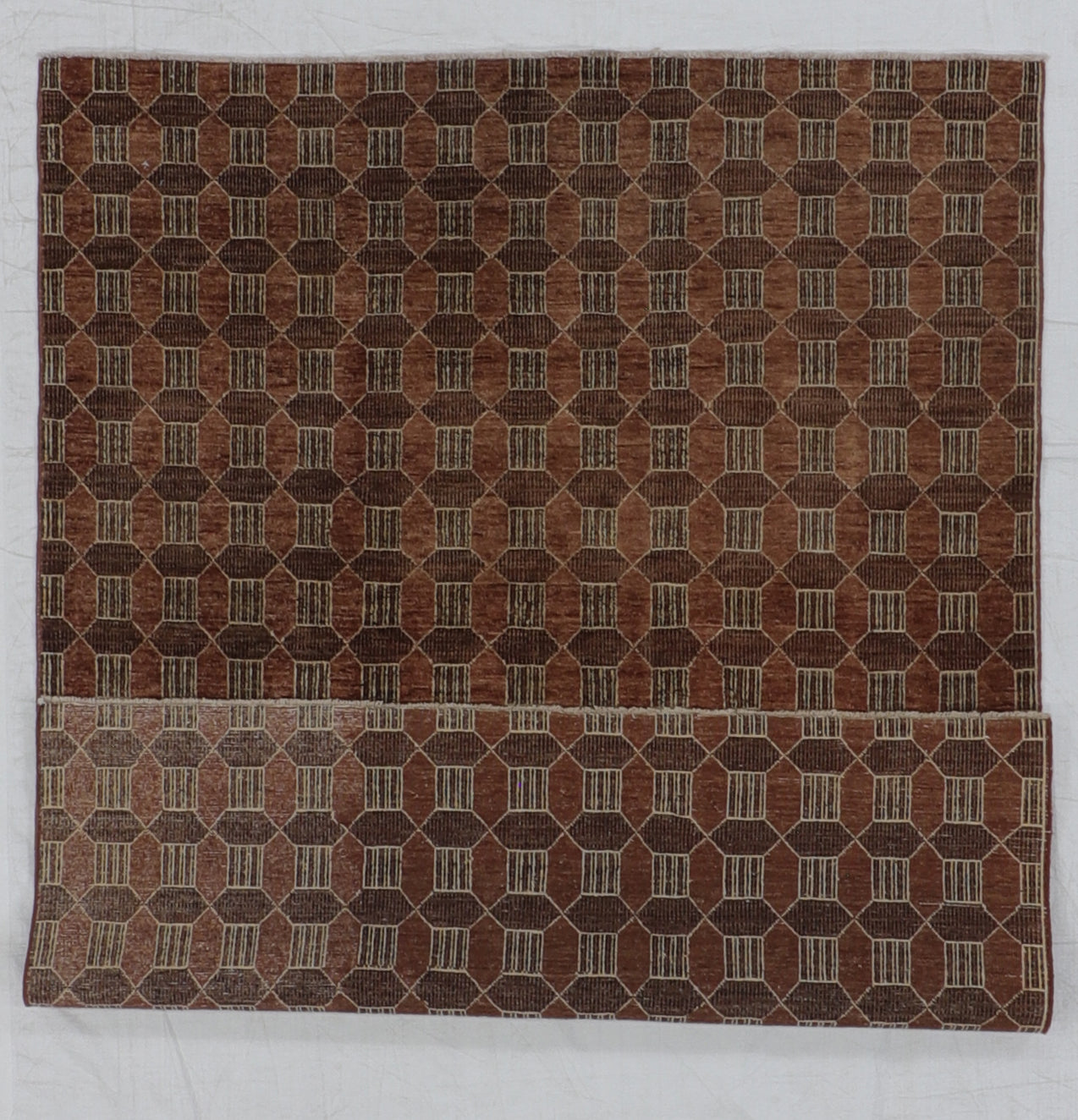 5x7 - Modern Fine All Over Rectangle - Hand Knotted Rug