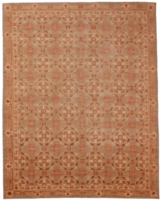 9x12 - Nezam Fine/Wool All Over Rectangle - Hand Knotted Rug