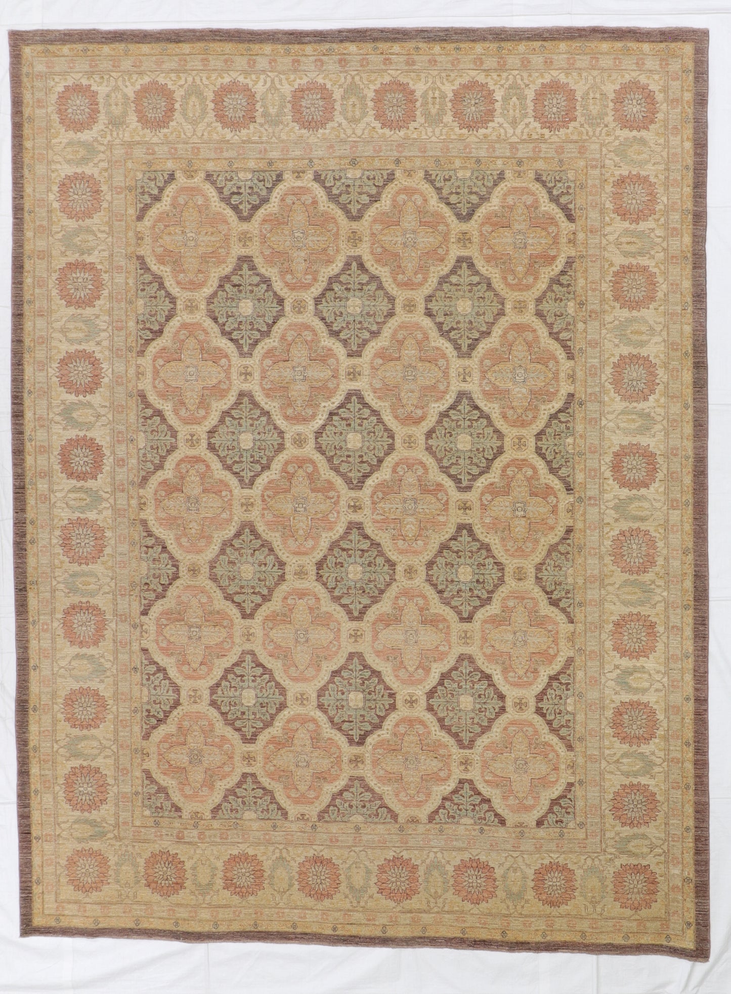 9x12 - Frahan Fine/Wool All Over Rectangle - Hand Knotted Rug